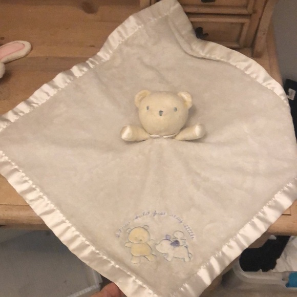 Carters Lovey Security Blanket Rattle Bear “If They Could Just Stay Little” - Picture 4 of 9